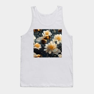 Honeycomb and Bee Pattern 3 Tank Top